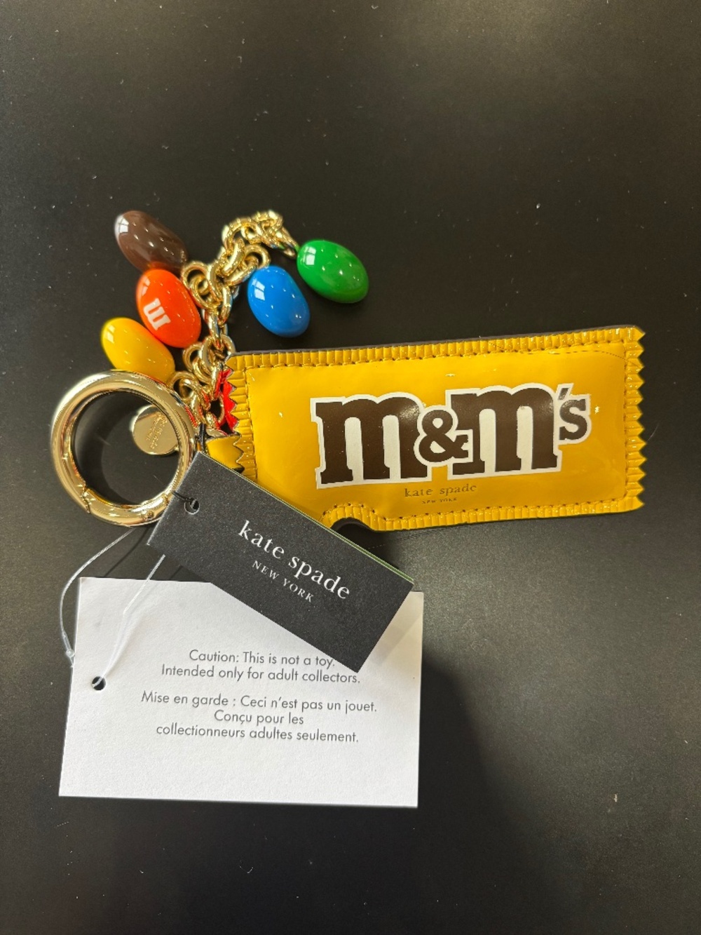 Peanuts M&M Kate Spade Key Chain Bag Charm